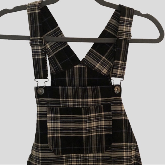 Hot Topic Plaid Overalls Size S - Picture 5 of 10